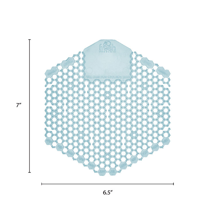 FRESH PRODUCTS 3WDS60OMI Wave 3D Urinal Deodorizer, Ocean Mist Scent, Blue, 10/Box, 6 Boxes/Carton