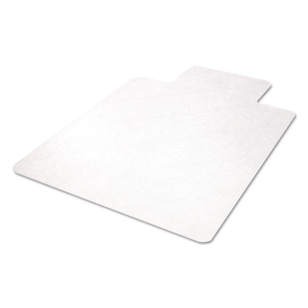 DEFLECTO CORPORATION CM21232 EconoMat All Day Use Chair Mat for Hard Floors, Flat Packed, 45 x 53, Wide Lipped, Clear