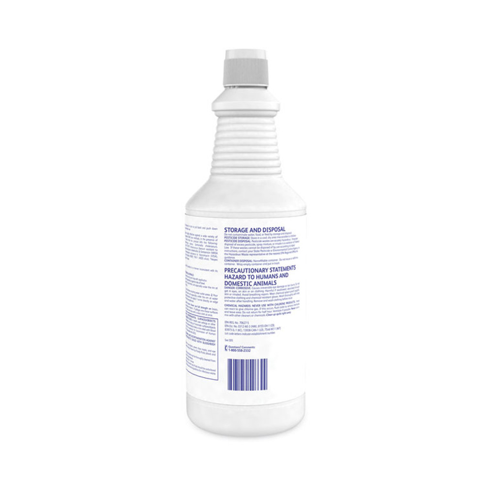 DIVERSEY 04578 Crew Clinging Toilet Bowl Cleaner, Floral Scent, Liquid, 1 qt. Bottle, 12/CT