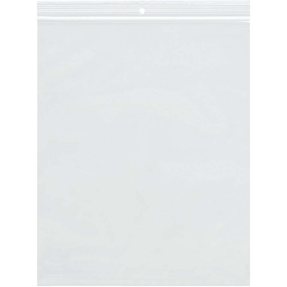 B O X MANAGEMENT, INC. Partners Brand PB6720  2 Mil Reclosable Poly Bags With Hang Hole, 6in x 9in, Clear, Case Of 1000