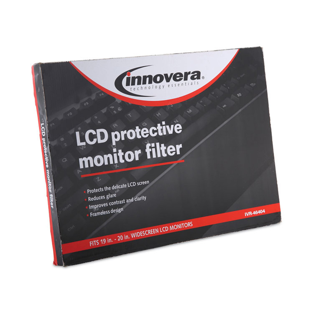 INNOVERA 46404 Protective Antiglare LCD Monitor Filter for 19" to 20" Widescreen Flat Panel Monitor, 16:10 Aspect Ratio