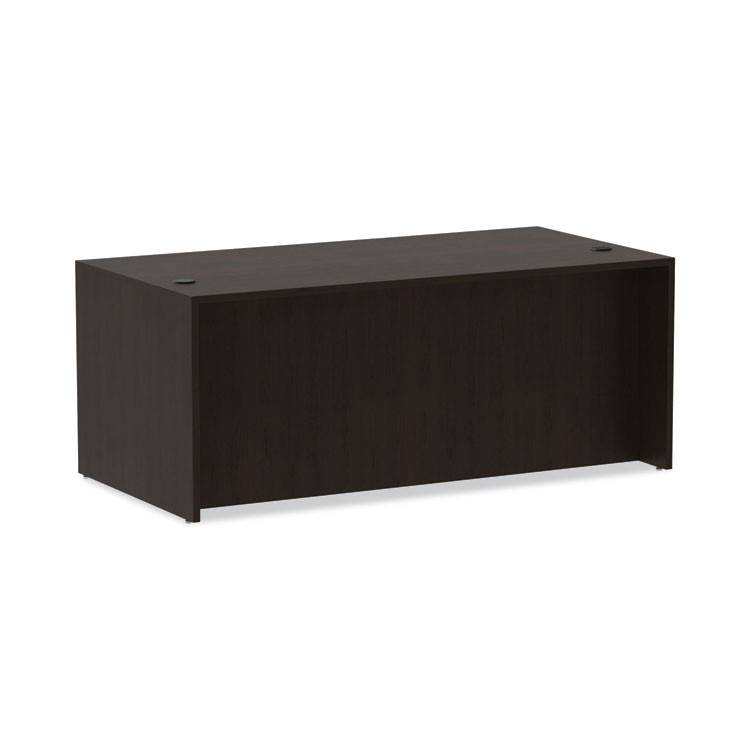 ALERA VA217236ES Alera Valencia Series Straight Front Desk Shell, 71" x 35.5" x 29.63", Espresso