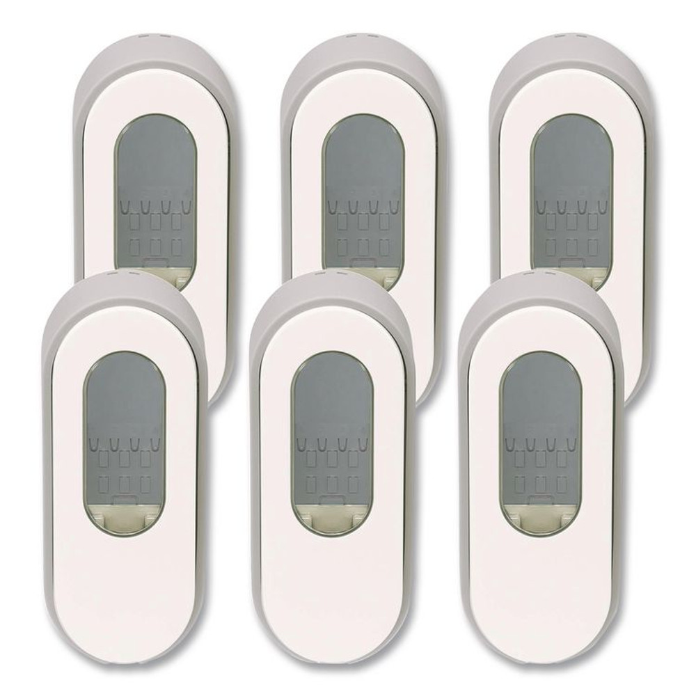 DIAL PROFESSIONAL 34055 Versa Dispenser for Pouch Refills, 15 oz, 3.75 x 3.38 x 8.75, Light Gray/White, 6/Carton