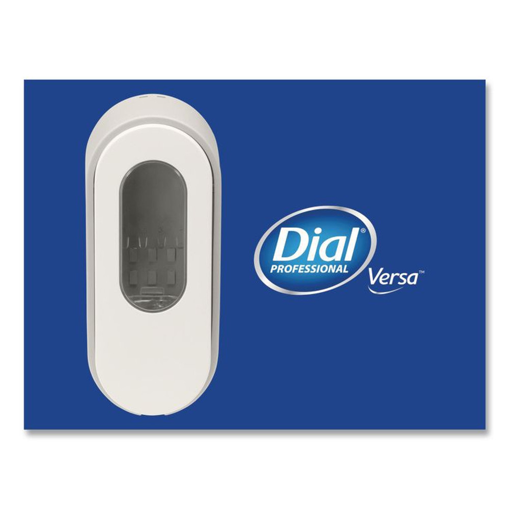DIAL PROFESSIONAL 34055 Versa Dispenser for Pouch Refills, 15 oz, 3.75 x 3.38 x 8.75, Light Gray/White, 6/Carton