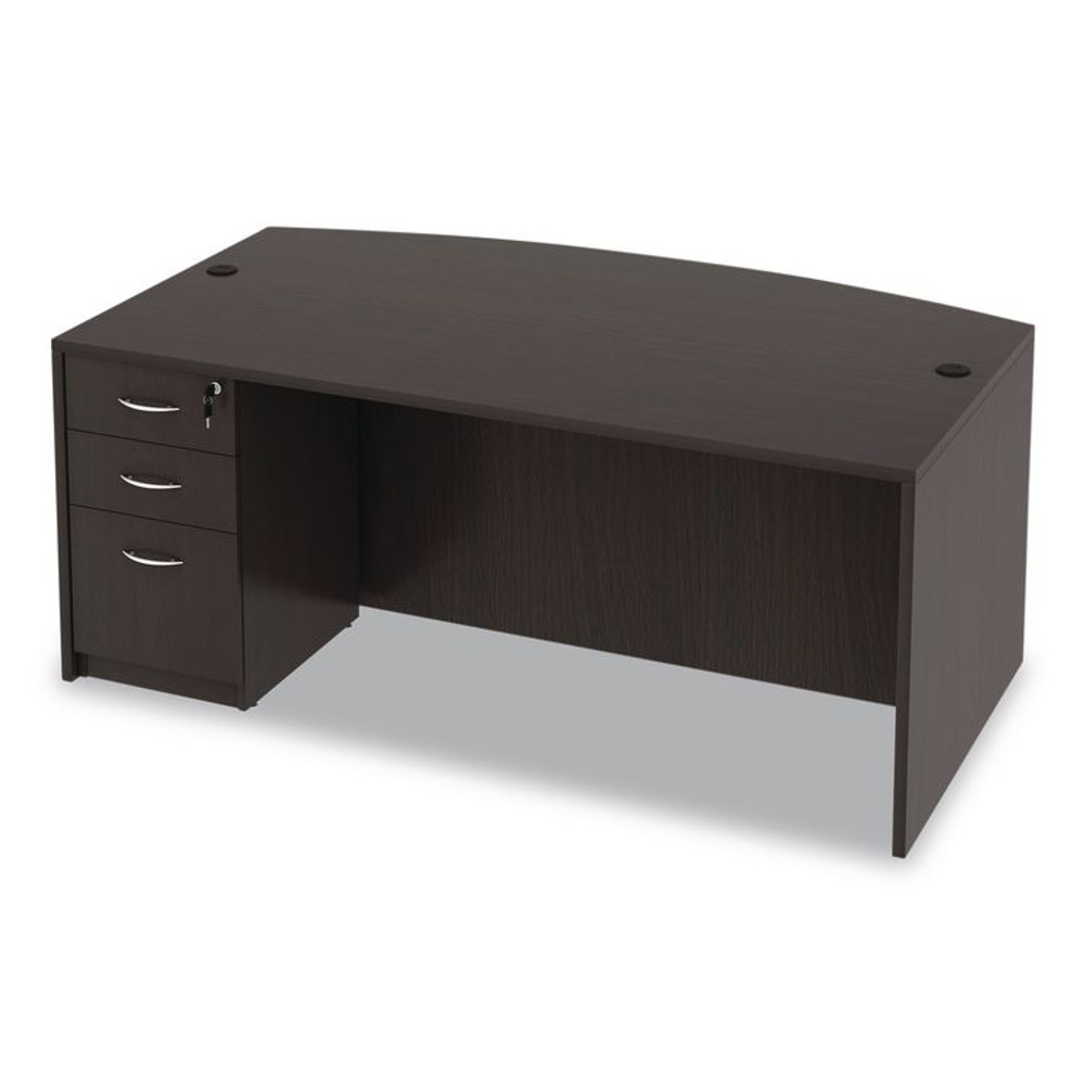ALERA VA532822ES Alera Valencia Series Full Pedestal File, Left/Right, 3-Drawers: Box/Box/File, Legal/Letter, Espresso, 15.63" x 20.5" x 28.5"
