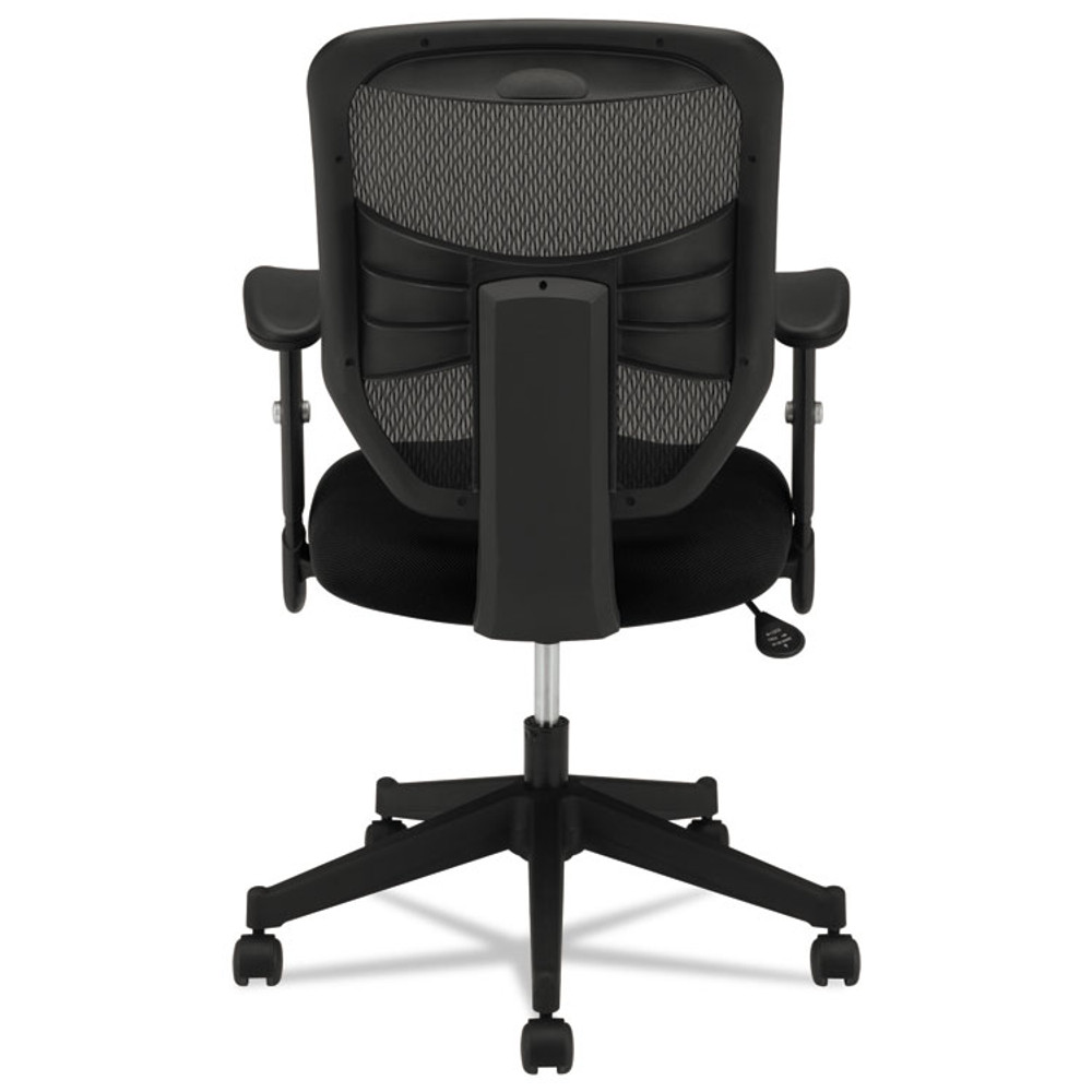 HON COMPANY VL531MM10 VL531 Mesh High-Back Task Chair with Adjustable Arms, Supports Up to 250 lb, 18" to 22" Seat Height, Black