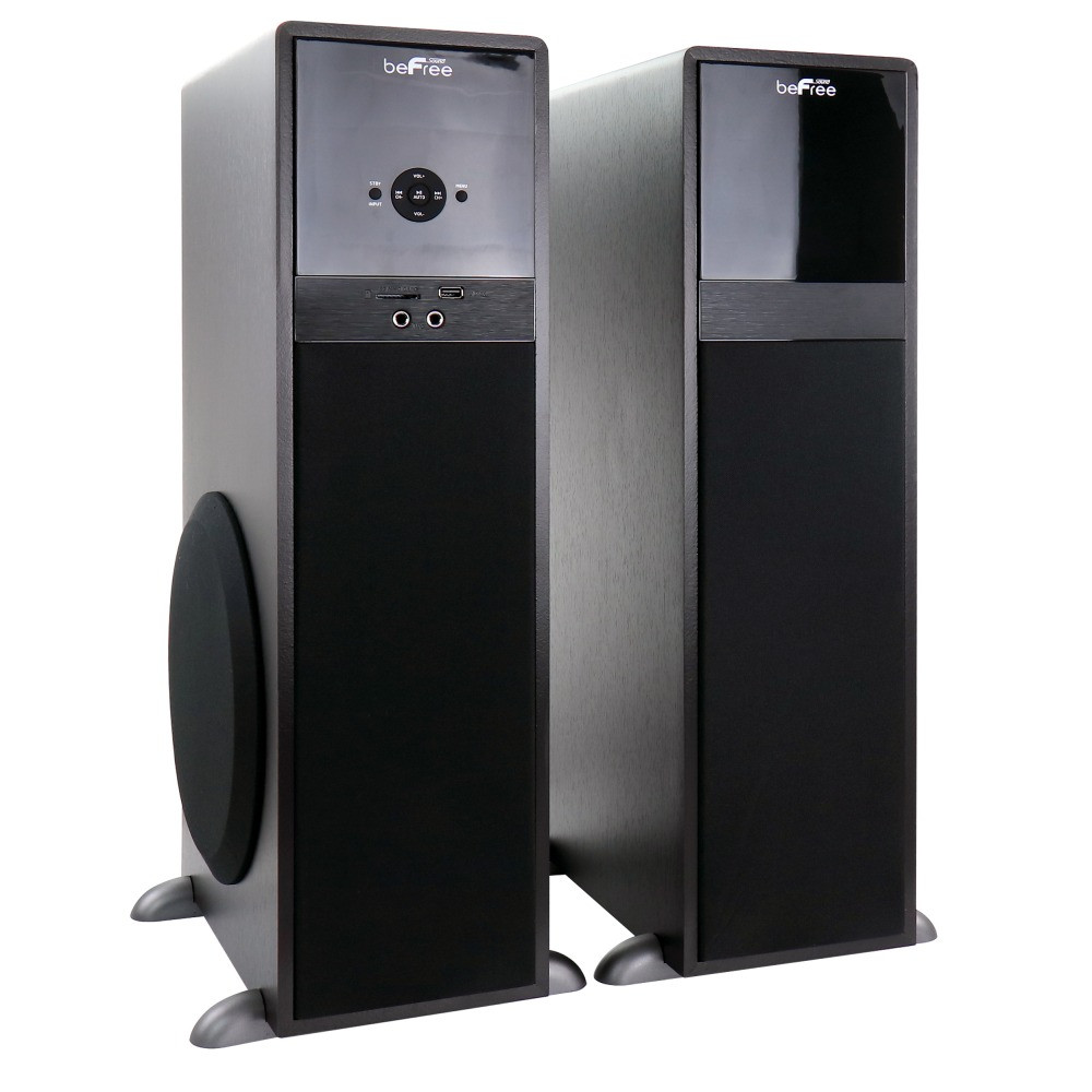 MEGAGOODS, INC. BeFree Sound 995116497M  2.1 Channel 9951164976M 80-Watt Bluetooth Tower Speakers, Black