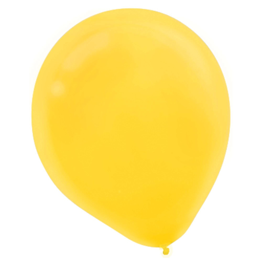 AMSCAN CO INC Amscan 113250.09  Latex Balloons, 12in, Sunshine Yellow, 72 Balloons Per Pack, Set Of 2 Packs