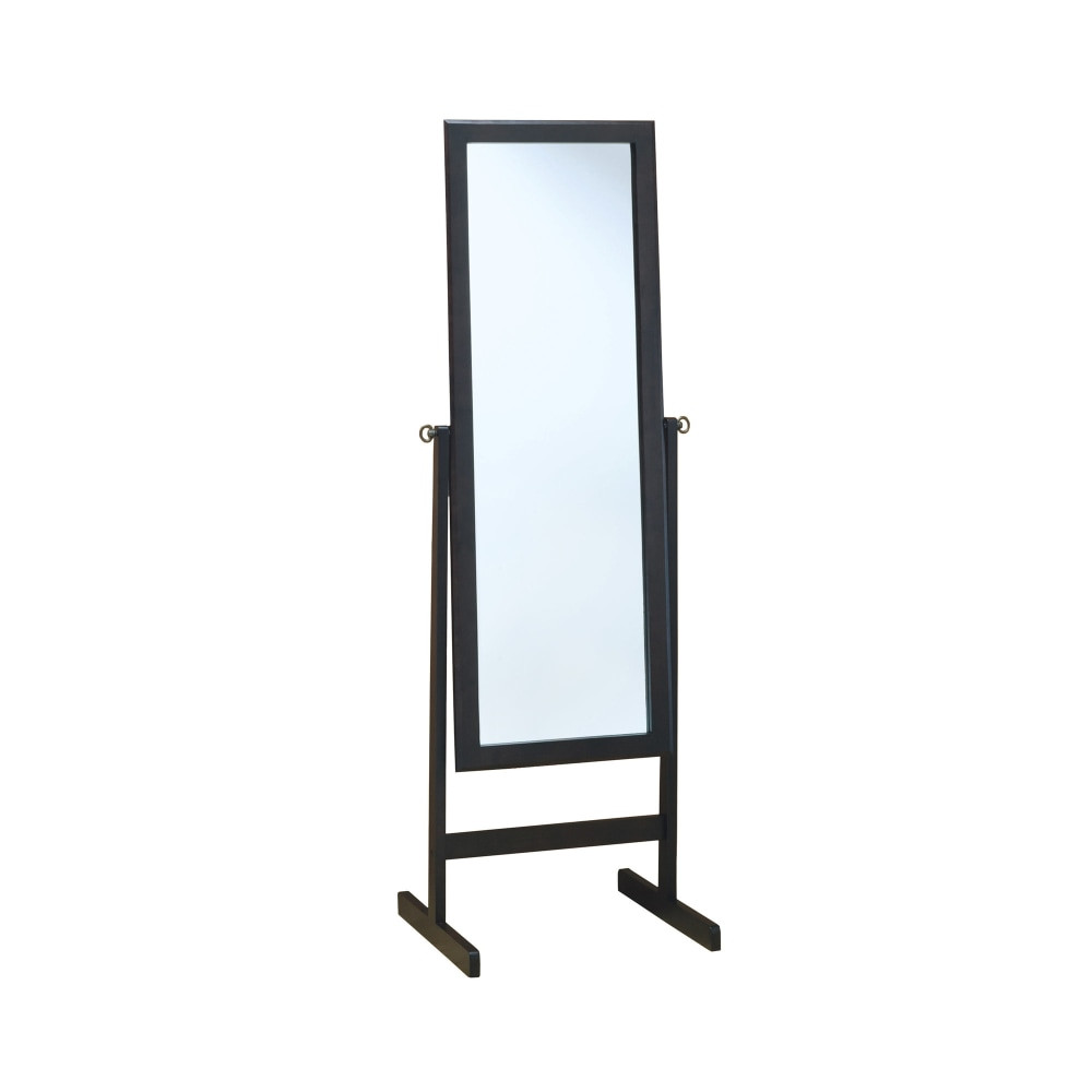 MONARCH PRODUCTS Monarch Specialties I 3368  Bekka Rectangle Mirror, 60inH x 21-1/4inW x 17-1/2inD, Cappuccino