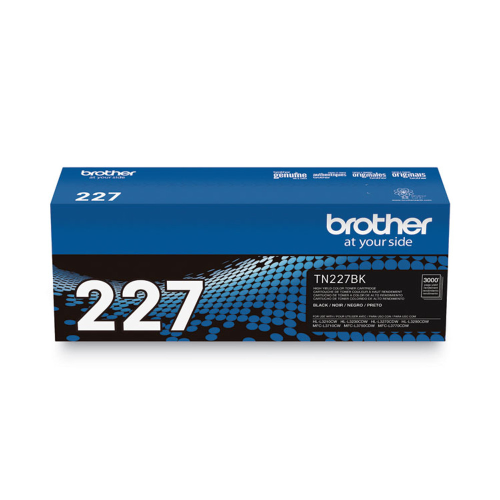 BROTHER INTL. CORP. TN227BK TN227BK High-Yield Toner, 3,000 Page-Yield, Black