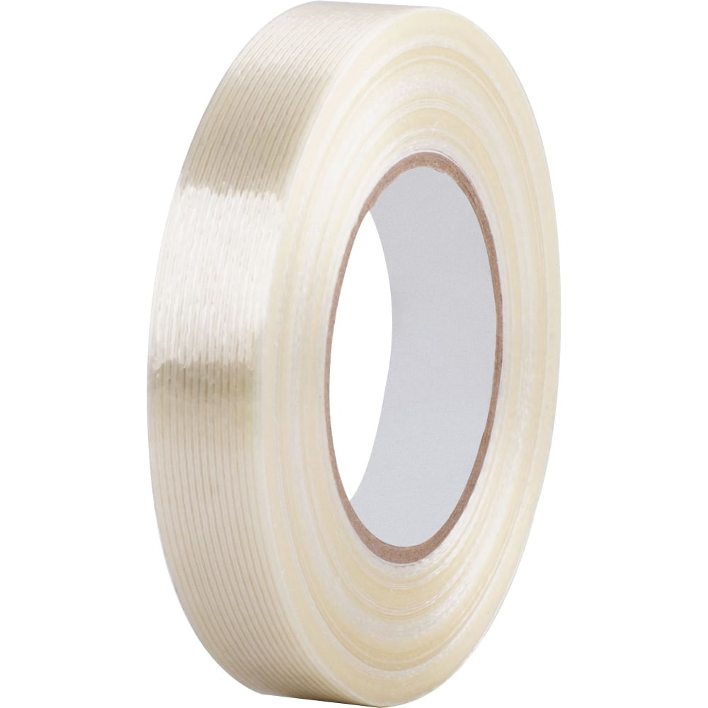 SP RICHARDS 64017 Business Source Heavy-duty Filament Tape - 60 yd Length x 1in Width - 3in Core - Fiberglass Filament - 1 / RollRoll - White