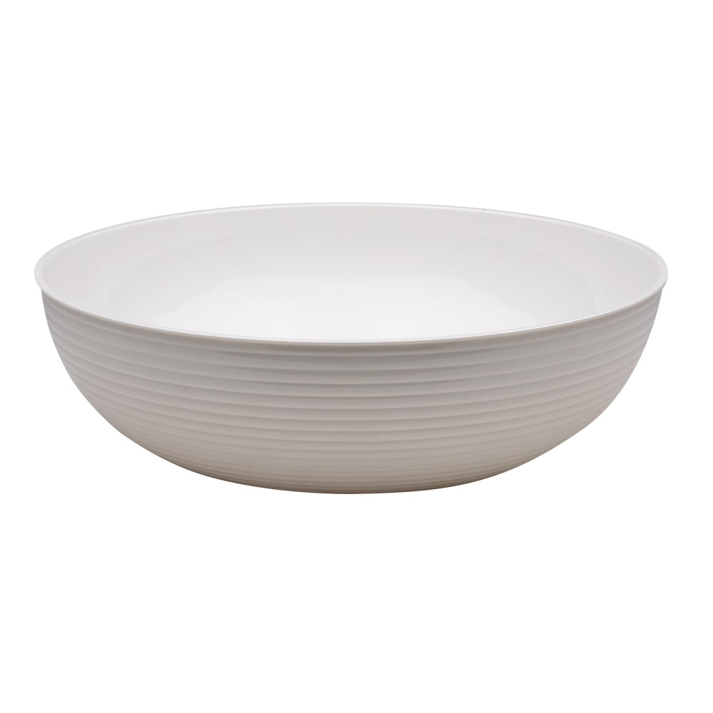 CAMBRO MFG. CO. Cambro RSB18CW148  Camwear Round Ribbed Bowls, 18in, White, Set Of 4 Bowls