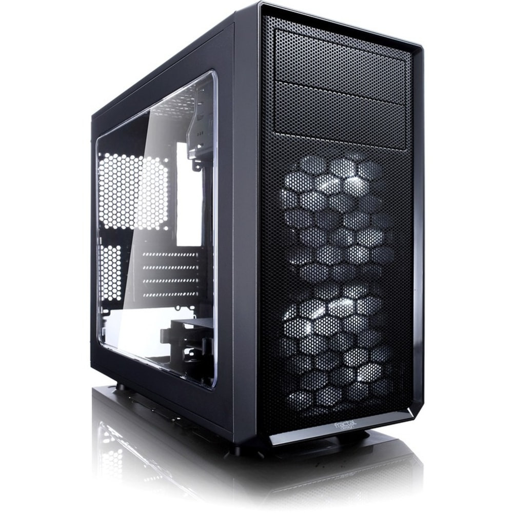 FRACTAL DESIGN FD-CA-FOCUS-BK-W  Focus G Computer Case with Side Window - Mid-tower - Black - 5 x Bay - 2 x 4.72in x Fan(s) Installed - ATX, Micro ATX, ITX Motherboard Supported - 6 x Fan(s) Supported - 2 x External 5.25in Bay