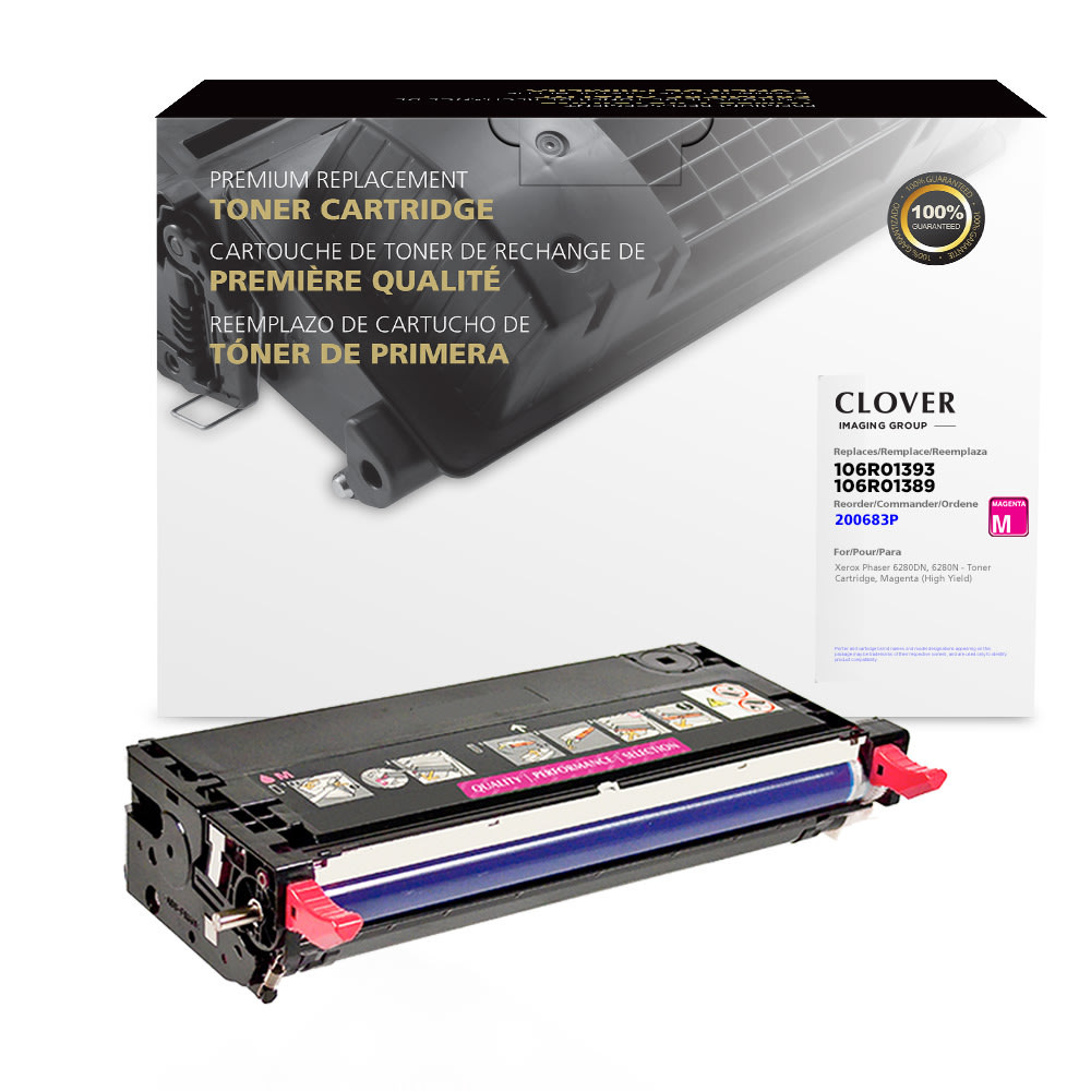 CLOVER TECHNOLOGIES GROUP, LLC 200683P Office Depot Remanufactured Magnenta High Yield Toner Cartridge Replacement For Xerox 6280, OD6280M