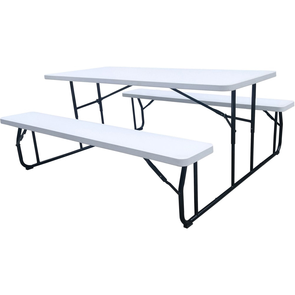 ICEBERG ENTERPRISES LLC Iceberg 65925  Folding Picnic Table - 72in x 12in17.5in Bench, 72in x 29in29in Table Top