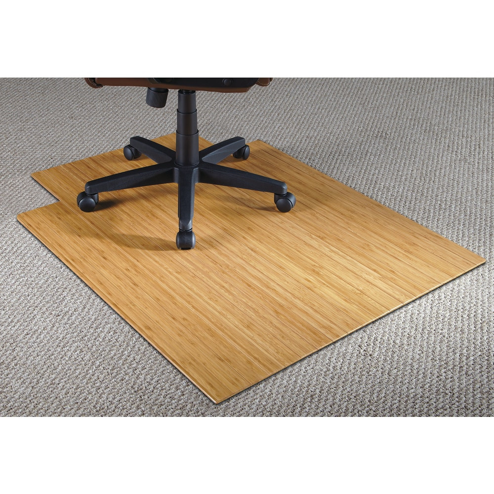 OFFICE DEPOT AMB24003 Realspace Bamboo Chair Mat, 36inW x 48inD, 3/16in Thick, Natural
