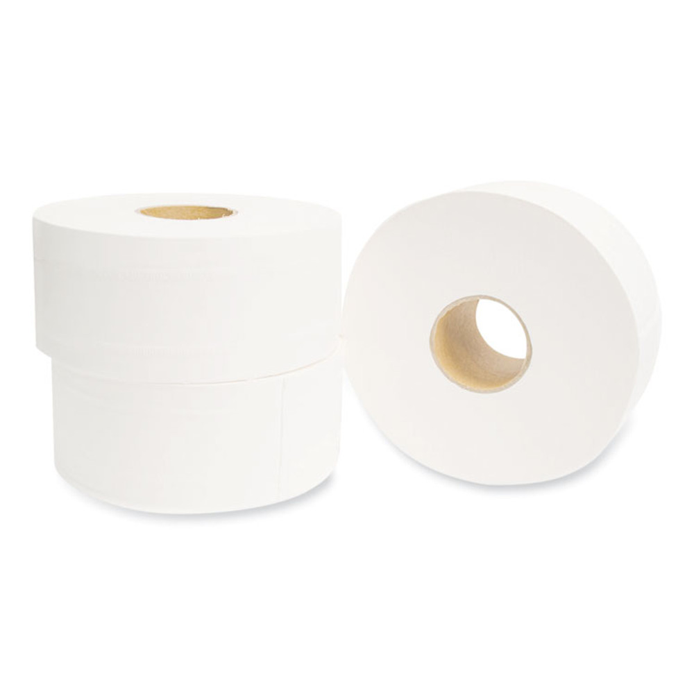 MORCON Tissue VT110 Valay Mini Jumbo Bath Tissue, Septic Safe, 2-Ply, 3.25" x 750 ft, White, 12 Rolls/Carton