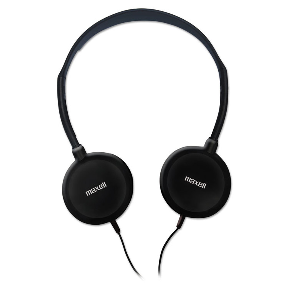MAXELL CORP. OF AMERICA 190318 HP-200 Stereo Headphones, 4 ft Cord, Silver