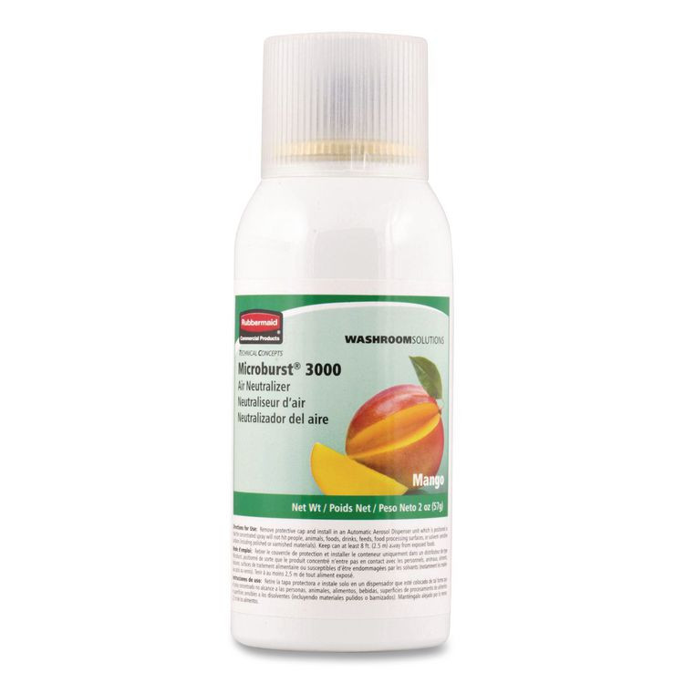 RUBBERMAID COMMERCIAL PROD. 401690 Microburst 3000 Refill, Mango, 2 oz Aerosol Spray, 12/Carton