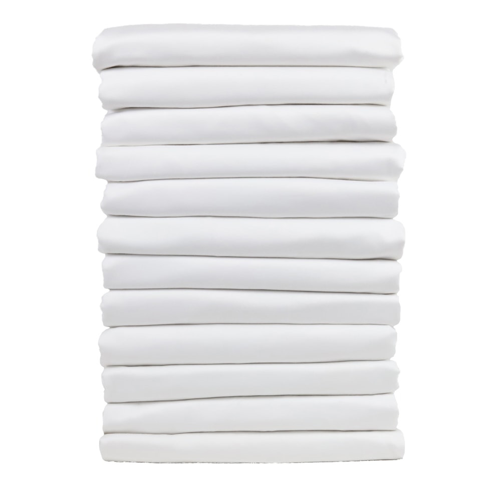 1888 MILLS, LLC 1888 Mills N20078X80XWHT-1-ST00  Suite Touch Extra Deep King Fitted Sheets, 78in x 80in x 15in, White, Pack Of 12 Sheets