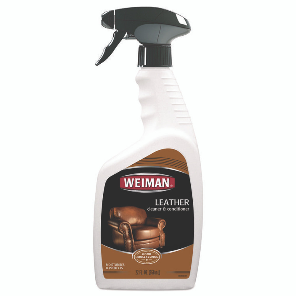 WEIMAN 107 Leather Cleaner and Conditioner, Floral Scent, 22 oz Trigger Spray Bottle, 6/CT