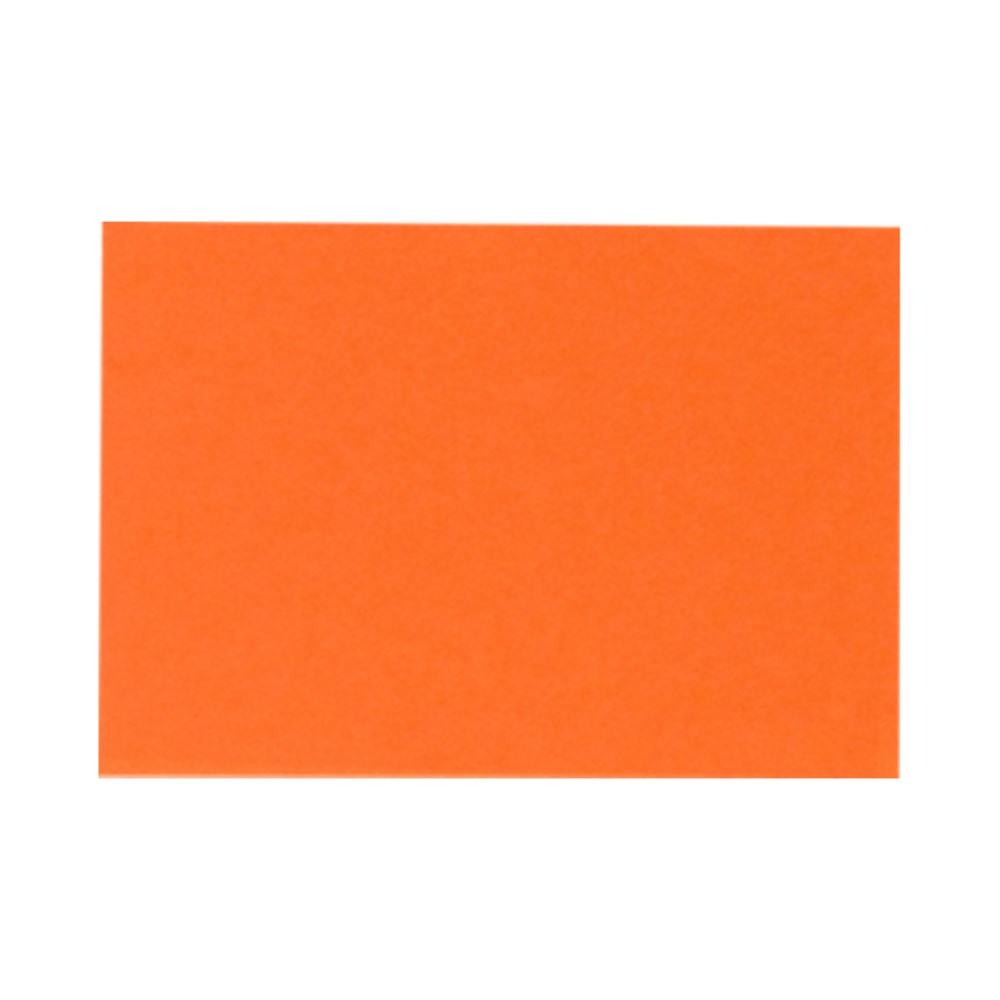 ACTION ENVELOPE EX4060-11-50 LUX Flat Cards, A9, 5 1/2in x 8 1/2in, Mandarin Orange, Pack Of 50