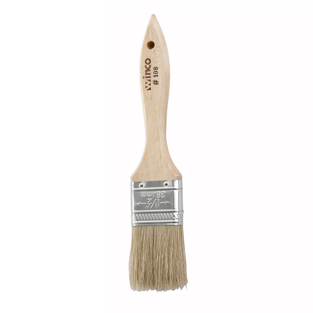 WINCO WBR-15  Pastry Brush, 1 1/2in, Brown