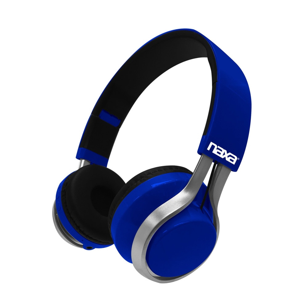 NAXA ELECTRONICS, INC. Naxa 99599640M  METRO GO Bluetooth Wireless Headphones, Blue