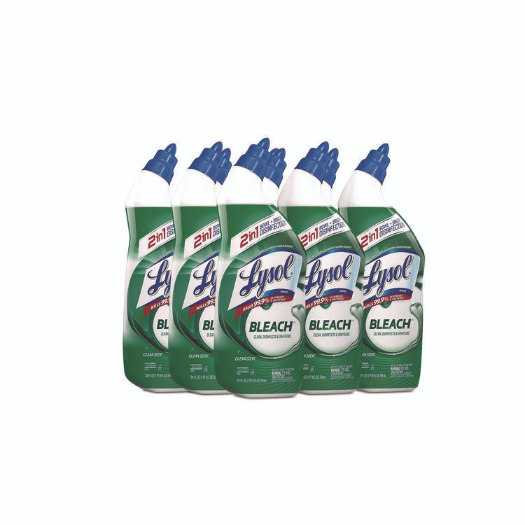 RECKITT BENCKISER LYSOL® Brand 98014 Disinfectant Toilet Bowl Cleaner with Bleach, 24 oz, 9/Carton