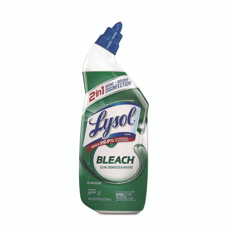 RECKITT BENCKISER LYSOL® Brand 98014 Disinfectant Toilet Bowl Cleaner with Bleach, 24 oz, 9/Carton