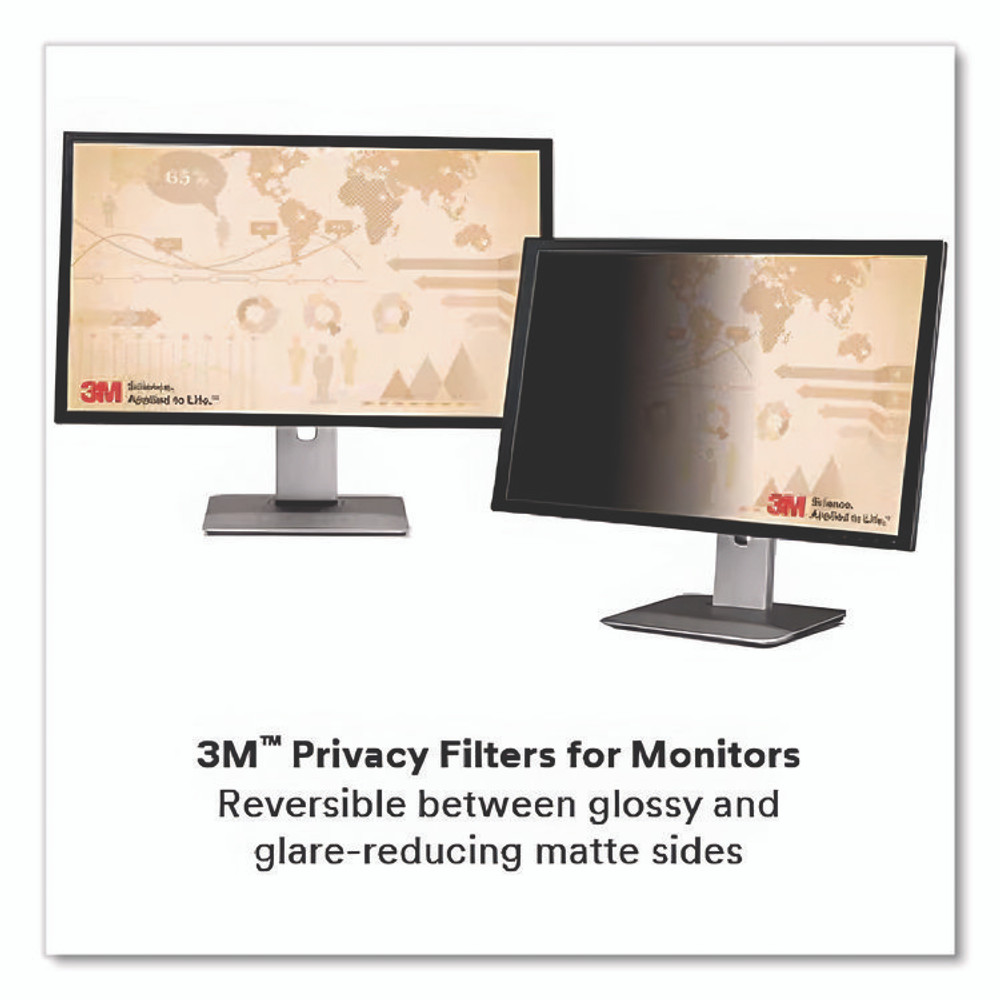 3M/COMMERCIAL TAPE DIV. PF270W9B Frameless Blackout Privacy Filter for 27" Widescreen Flat-Panel Monitor, 16:9 Aspect Ratio