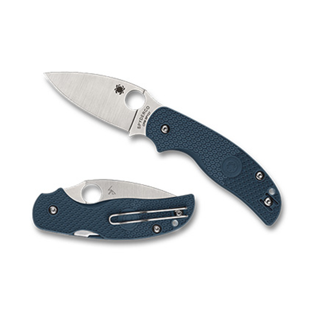 SPYDERCO C123PCBL Sage 5 Cobalt Blue FRN CPM Spy27 PlainEdge