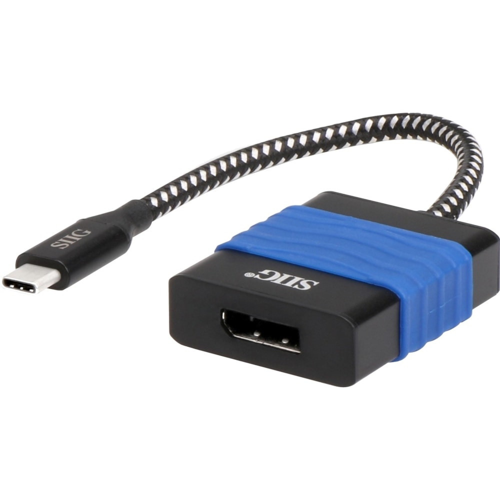 SIIG, INC. SIIG CB-TC0214-S1  USB Type-C to DisplayPort Video Cable Adapter - USB Type C - 1 x DisplayPort, DisplayPort