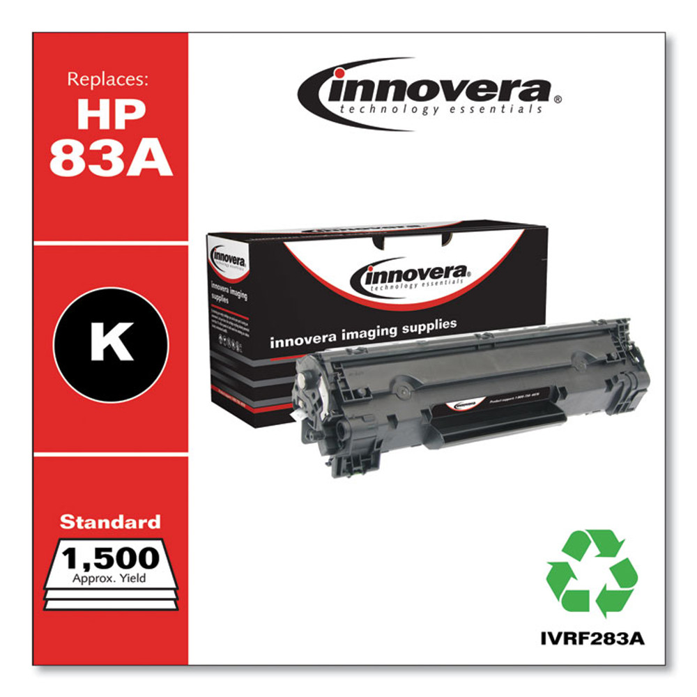 INNOVERA F283A Remanufactured Black Toner, Replacement for 83A (CF283A), 1,500 Page-Yield