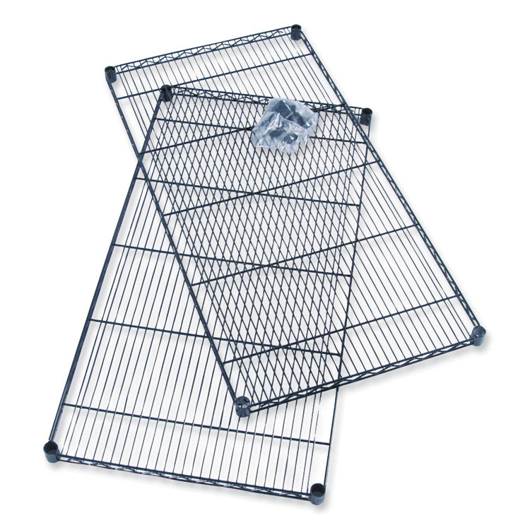 SAFCO PRODUCTS 5287BL Industrial Extra Shelf Pack, 36w x 18d x 1.5h Steel. Black, 2/Pack