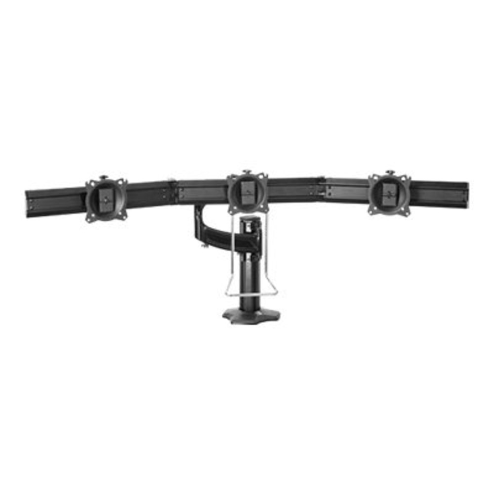 CHIEF MFG INC Chief K4G310B  Kontour 3x1 Triple Display Desk Mount - For Displays 10-24in - Black - Mounting kit (grommet mount) - for 3 LCD displays - black - screen size: up to 24in