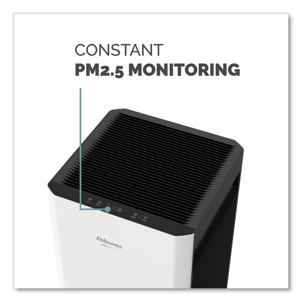 FELLOWES MFG. CO. 9794501 AeraMax SV Air Purifier, 1,500 sq ft Room Capacity, White/Black