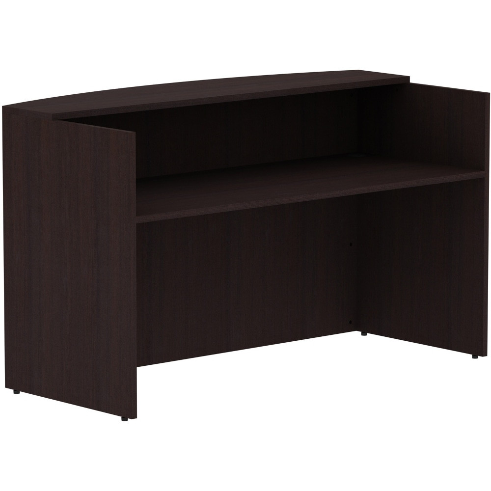 SP RICHARDS 18264 Lorell 72inW Reception Computer Desk, Espresso