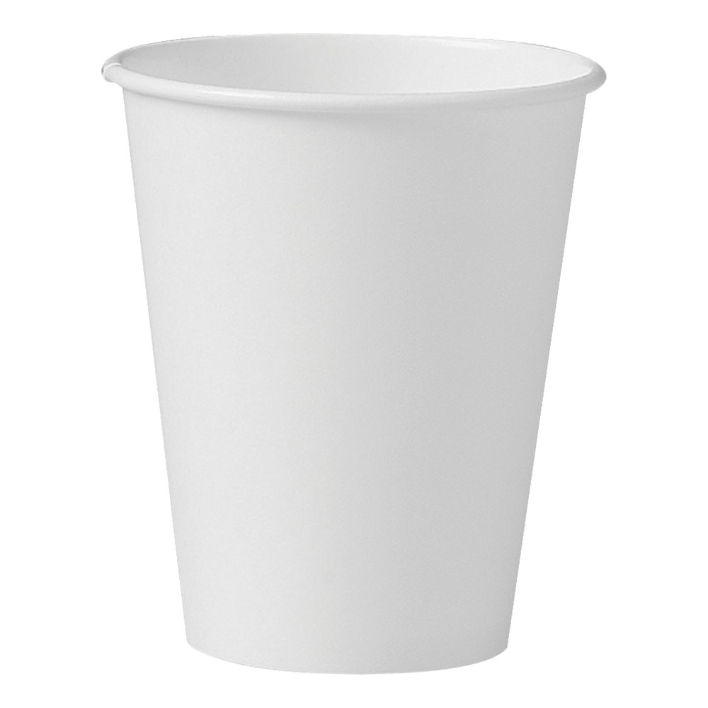 DART CONTAINER CORPORATION Solo Cup 378W-2050  Hot Cup, White, 8 Oz, Pack Of 1,000