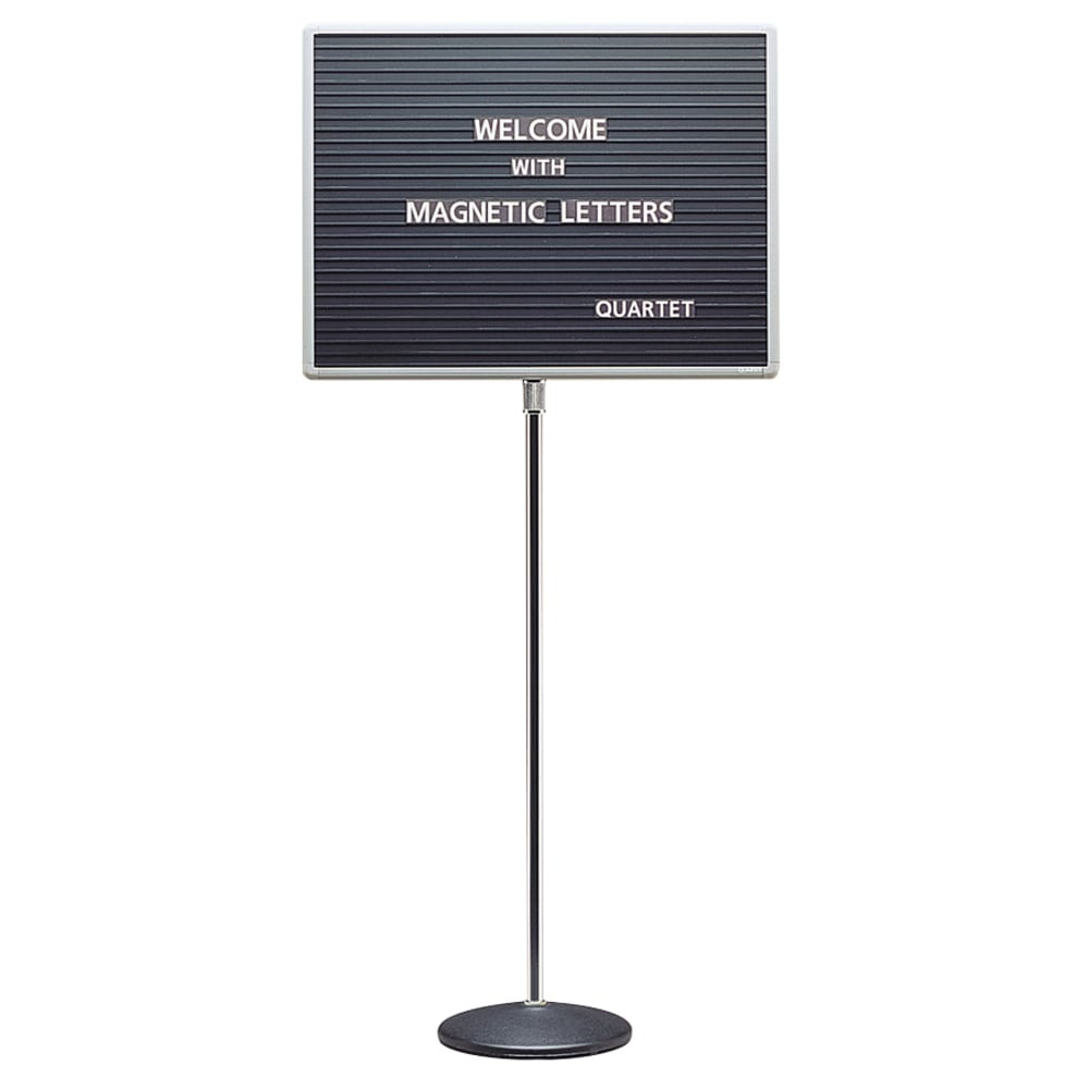 ACCO BRANDS USA, LLC 7921M Quartet Standing Magnetic Letter Board, 24in x 18in, Aluminum Frame With Silver Finish