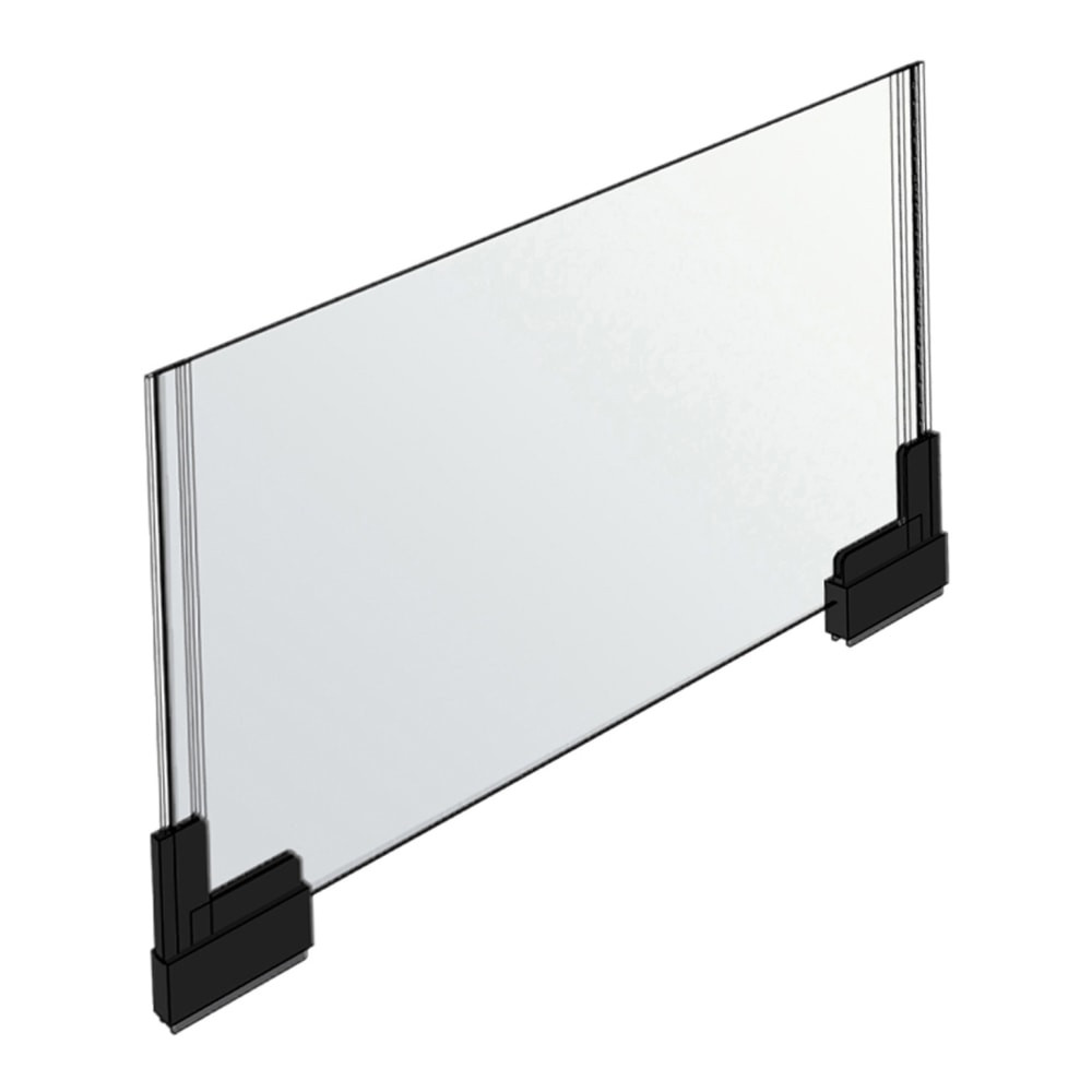 AZAR DISPLAYS 109904  Acrylic Horizontal 2-Sided Magnetic Boot Sign Holders, 8-1/2inH x 11inW x 1/4inD, Clear, Pack Of 2 Holders
