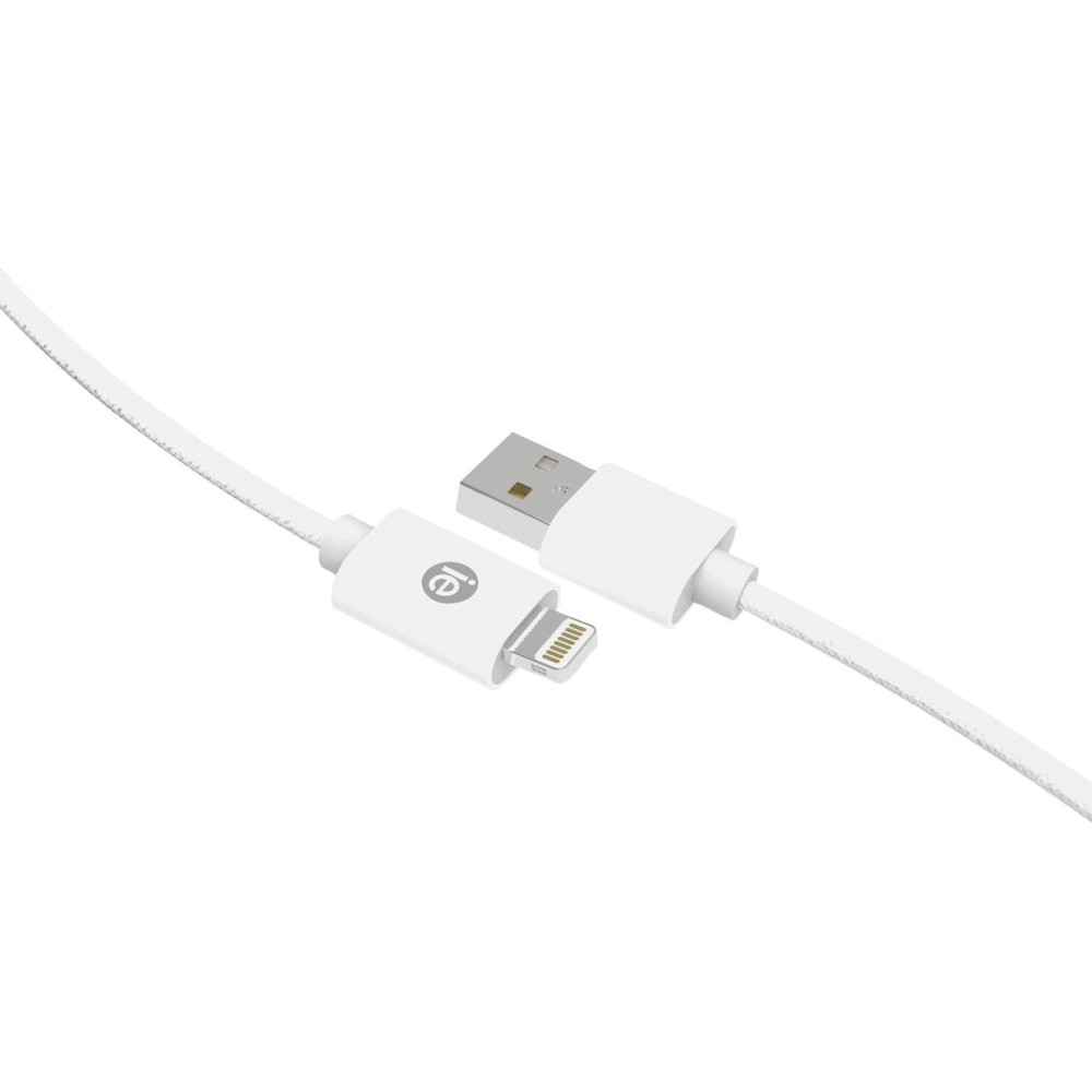 MIZCO INTERNATIONAL, INC. iEssentials IEN-BC10L-WT  Lightning/USB Data Transfer Cable - 10 ft Lightning/USB Data Transfer Cable for iPhone, iPad, iPod - First End: Lightning - Second End: USB - White