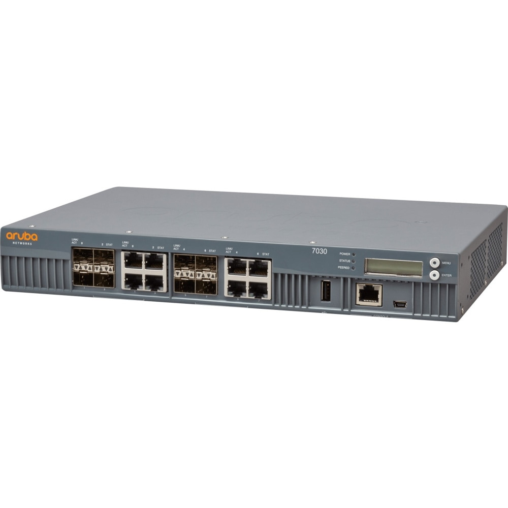 HP INC. Aruba JW689A  7030 Wireless LAN Controller - TAA Compliant - 8 x Network (RJ-45) - Gigabit Ethernet - Rack-mountable
