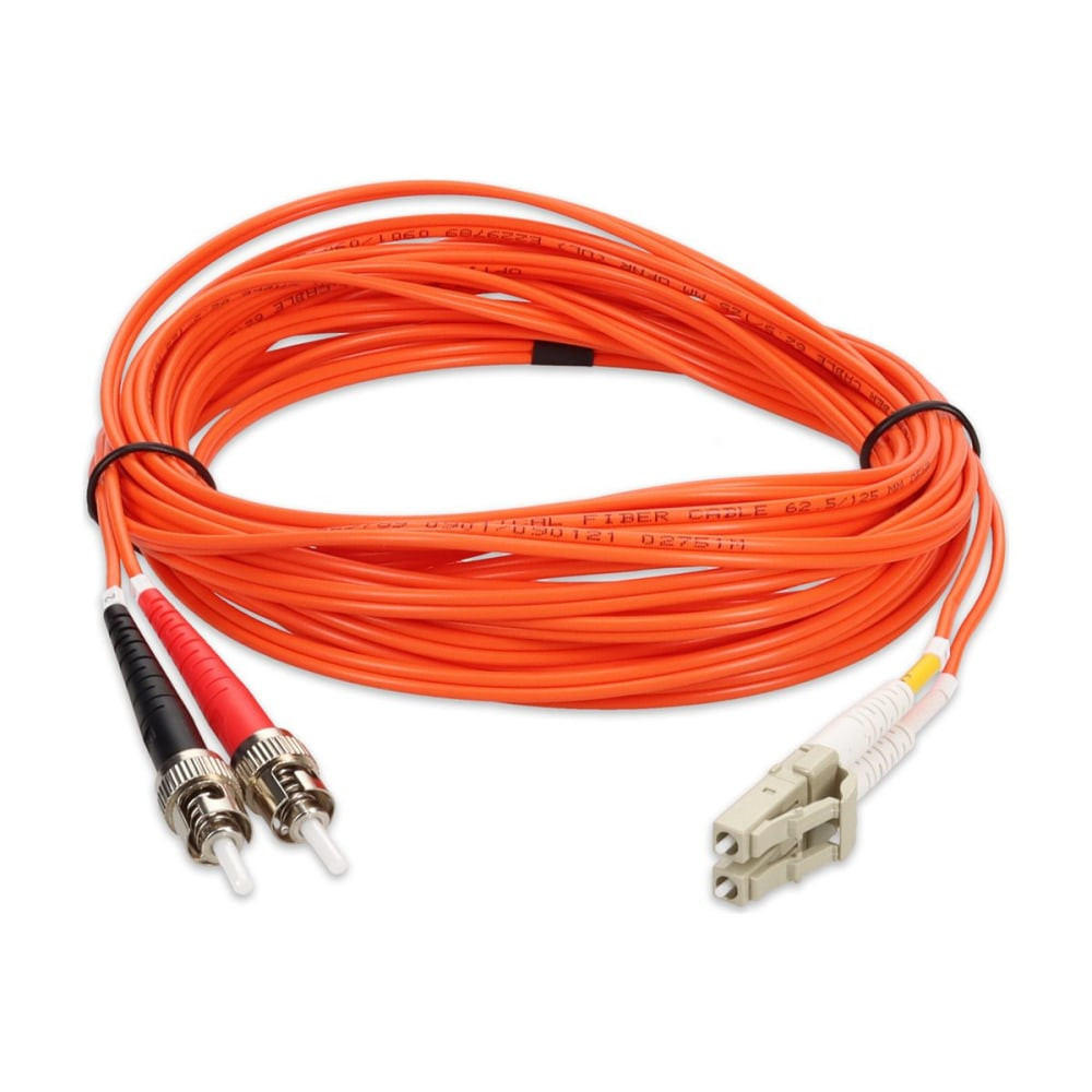 ADD-ON COMPUTER PERIPHERALS, INC. AddOn ADD-ST-LC-6M6MMF  8m LC to ST OM1 Orange Patch Cable - Patch cable - LC/UPC multi-mode (M) to ST/UPC multi-mode (M) - 6 m - fiber optic - duplex - 62.5 / 125 micron - OM1 - halogen-free - orange