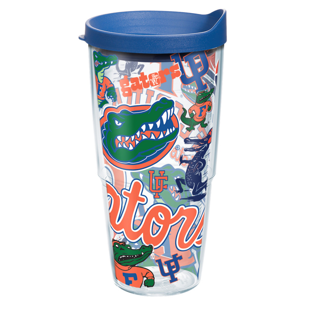 TERVIS TUMBLER COMPANY Tervis 01240322  NCAA All-Over Tumbler With Lid, 24 Oz, Florida Gators