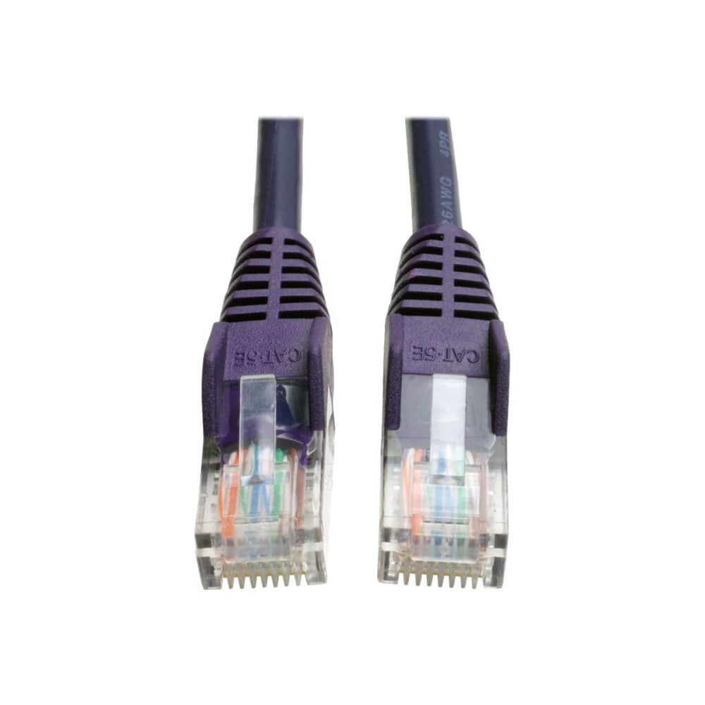 TRIPP LITE N001-014-PU  Cat5e 350 MHz Snagless Molded (UTP) Ethernet Cable (RJ45 M/M) PoE Purple 14 ft. (4.27 m) - 14 ft