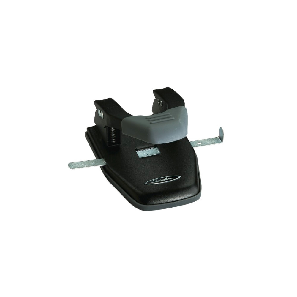 ACCO BRANDS USA, LLC A7074050 Swingline Comfort Handle 2-Hole Punch, Black/Gray