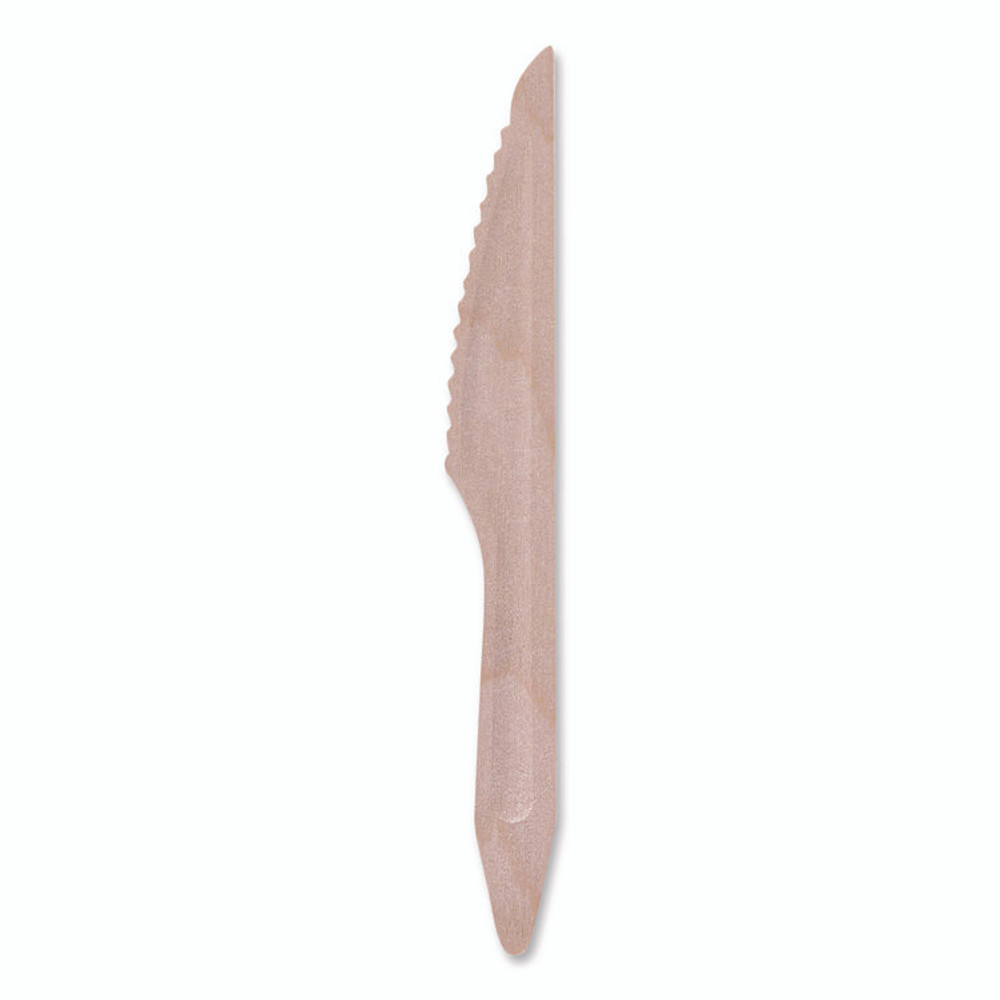 ECO-PRODUCTS,INC. EPS211W Wood Cutlery, General Purpose Knife, Natural, 500/Carton