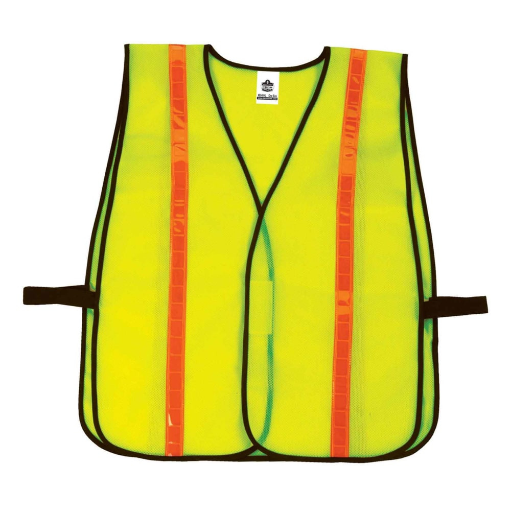 ERGODYNE CORPORATION 20080 Ergodyne GloWear Safety Vest, Hi-Gloss Non-Certified, Lime, 8040HL