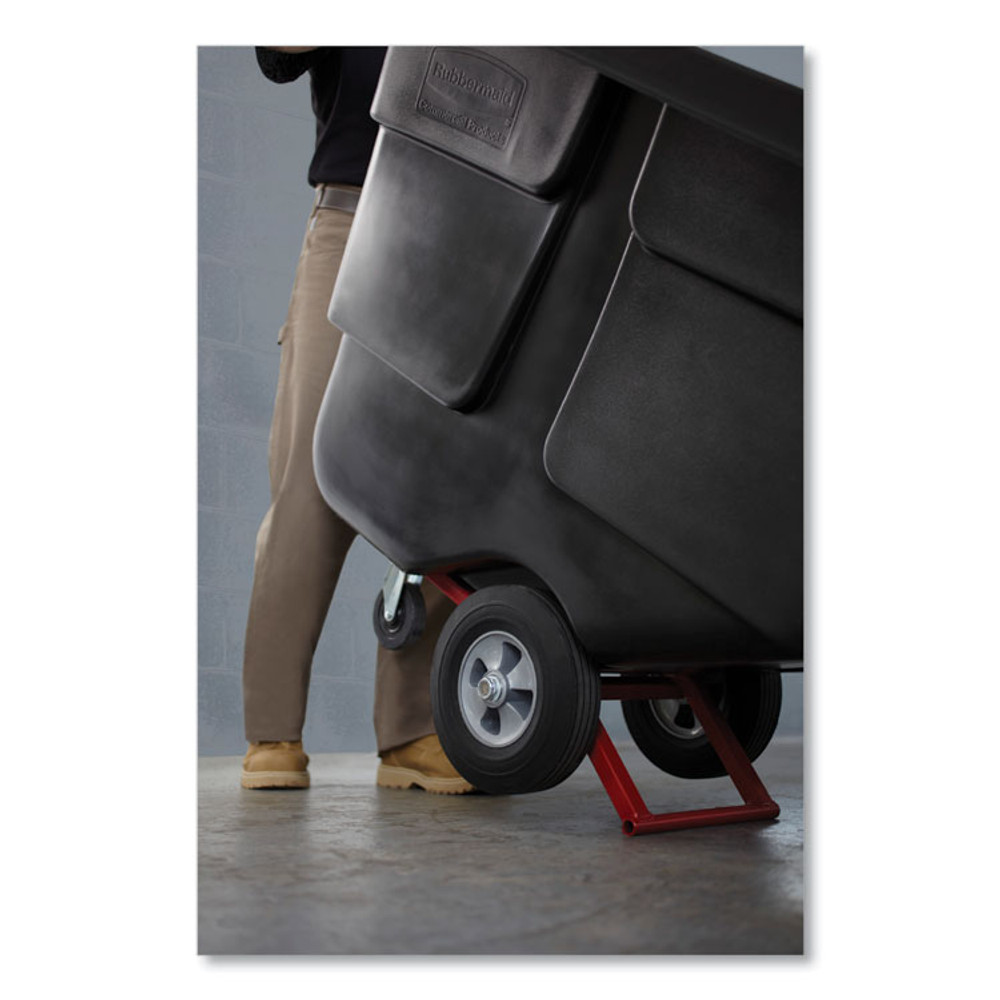 RUBBERMAID COMMERCIAL PROD. 1304 BLA 0.5 cu yd BRUTE Rotomolded Tilt Truck, 450 lb Capacity, Black